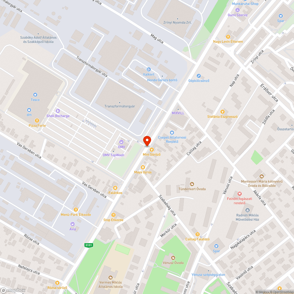 Hiányzó fényterelők (3 db) bejelentés helye