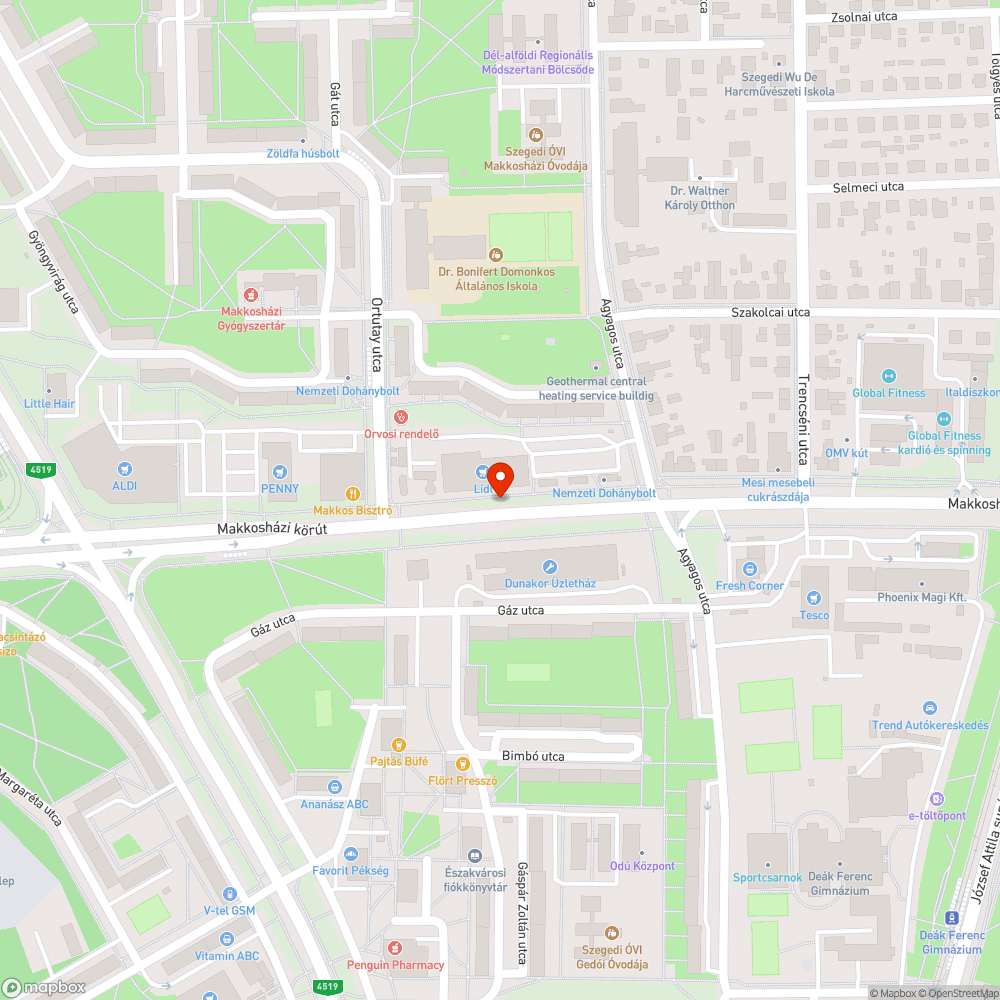 Kátyú - Makkosházi krt., Lidlnél bejelentés helye