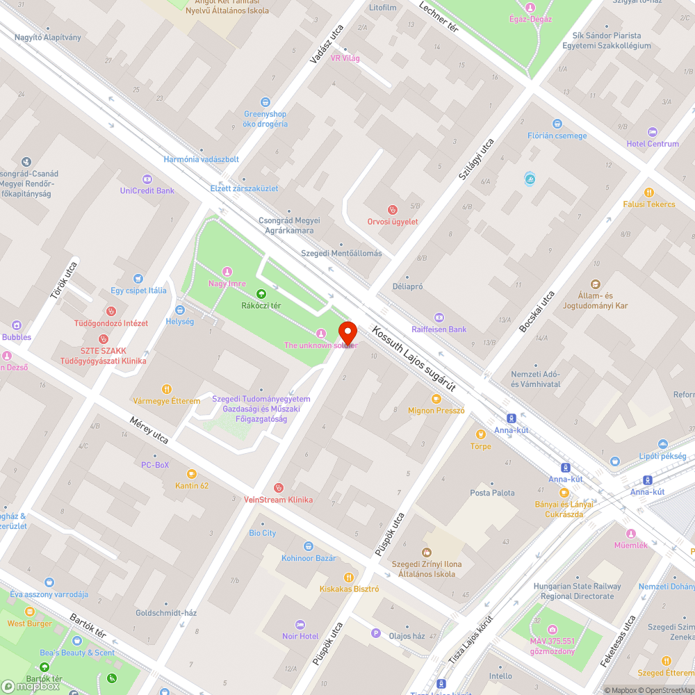 Járdahiba - Rákóczi tér bejelentés helye