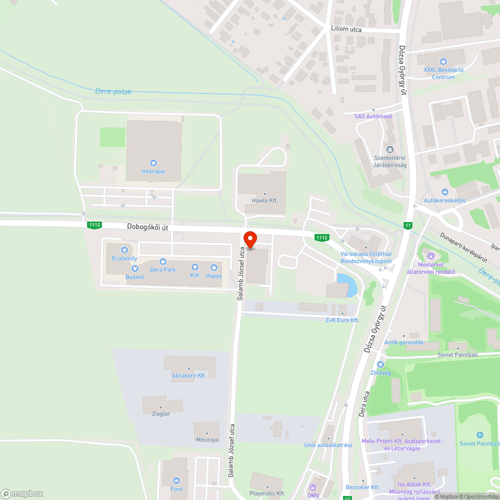 Megdőlt tábla bejelentés helye