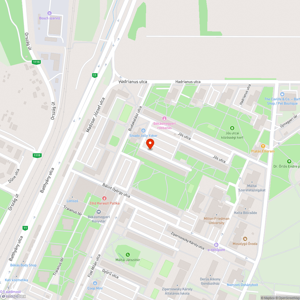 Szemét bejelentés helye