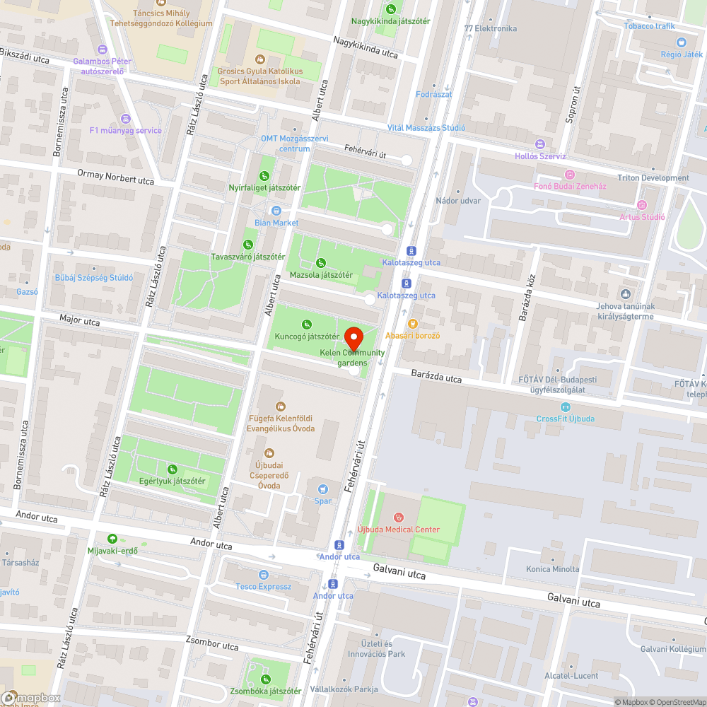 Elhagyott autók bejelentés helye