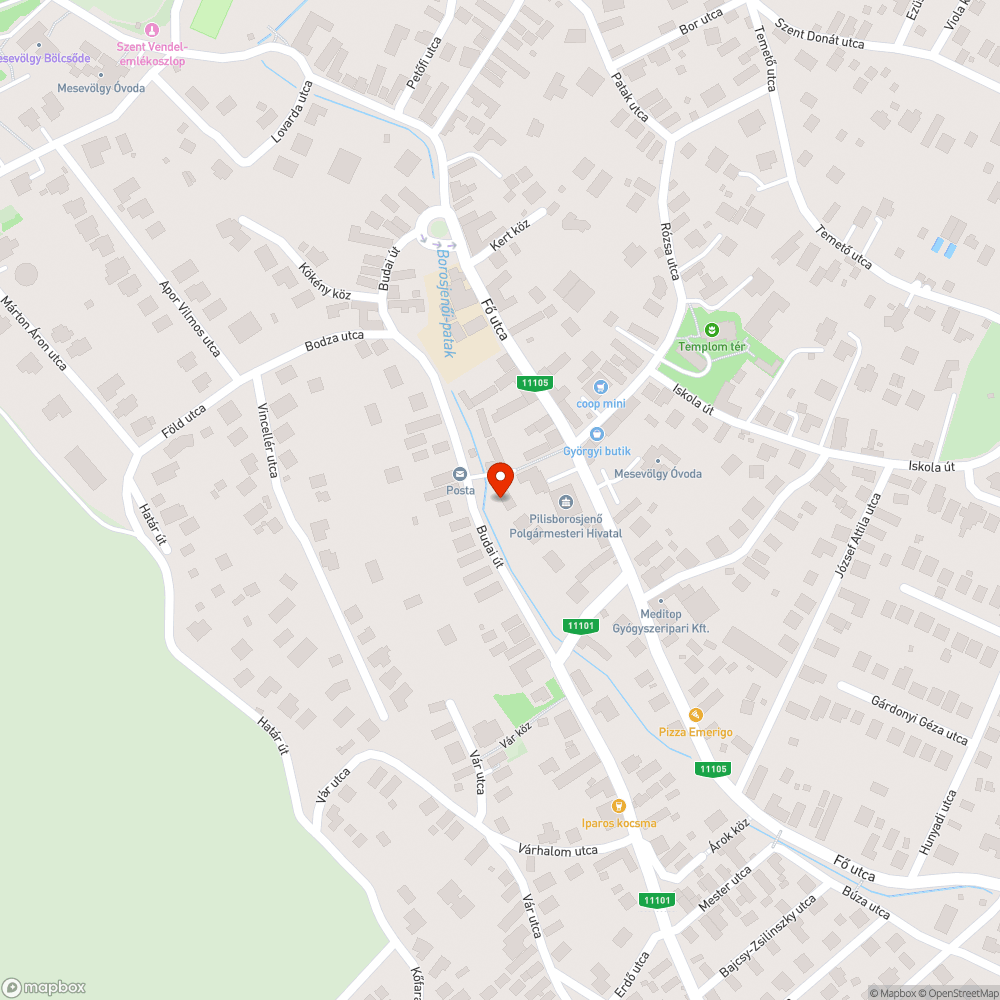 Elhanyagolt közterület bejelentés helye