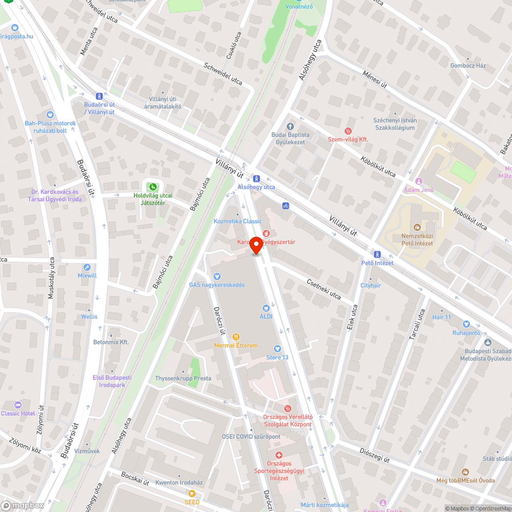 Rossz állapotú parkolóterület bejelentés helye