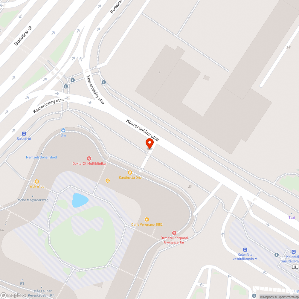 Lógó forgalmi lámpa Koszorúslány utca bejelentés helye