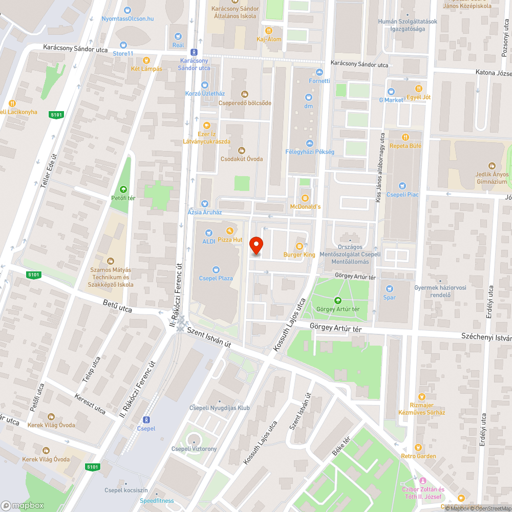 Megsüllyedt aknafedlap bejelentés helye