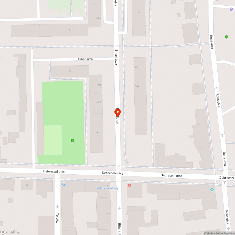 Autógyilkos kátyú - Bihari utca bejelentés helye