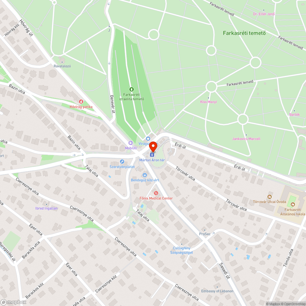 59-es villamosmegálló Márton Áron tér bejelentés helye