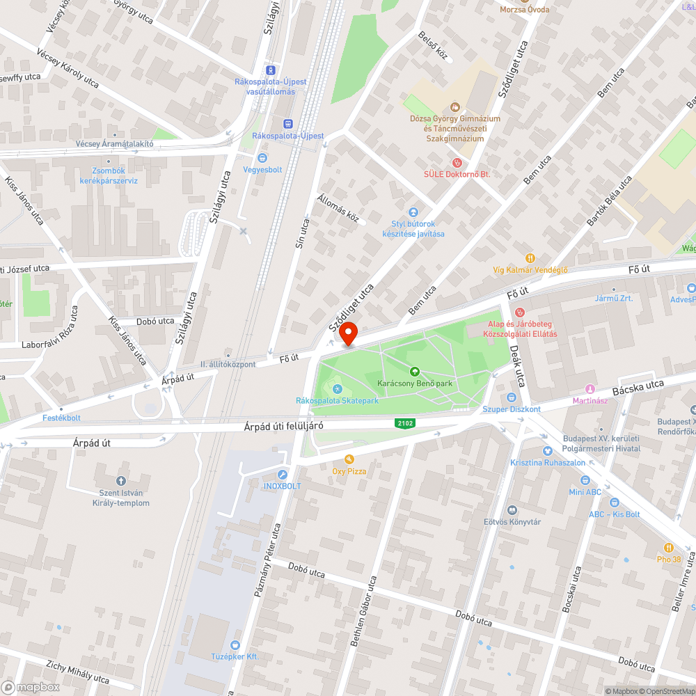 Daewoo Matiz Fő út bejelentés helye