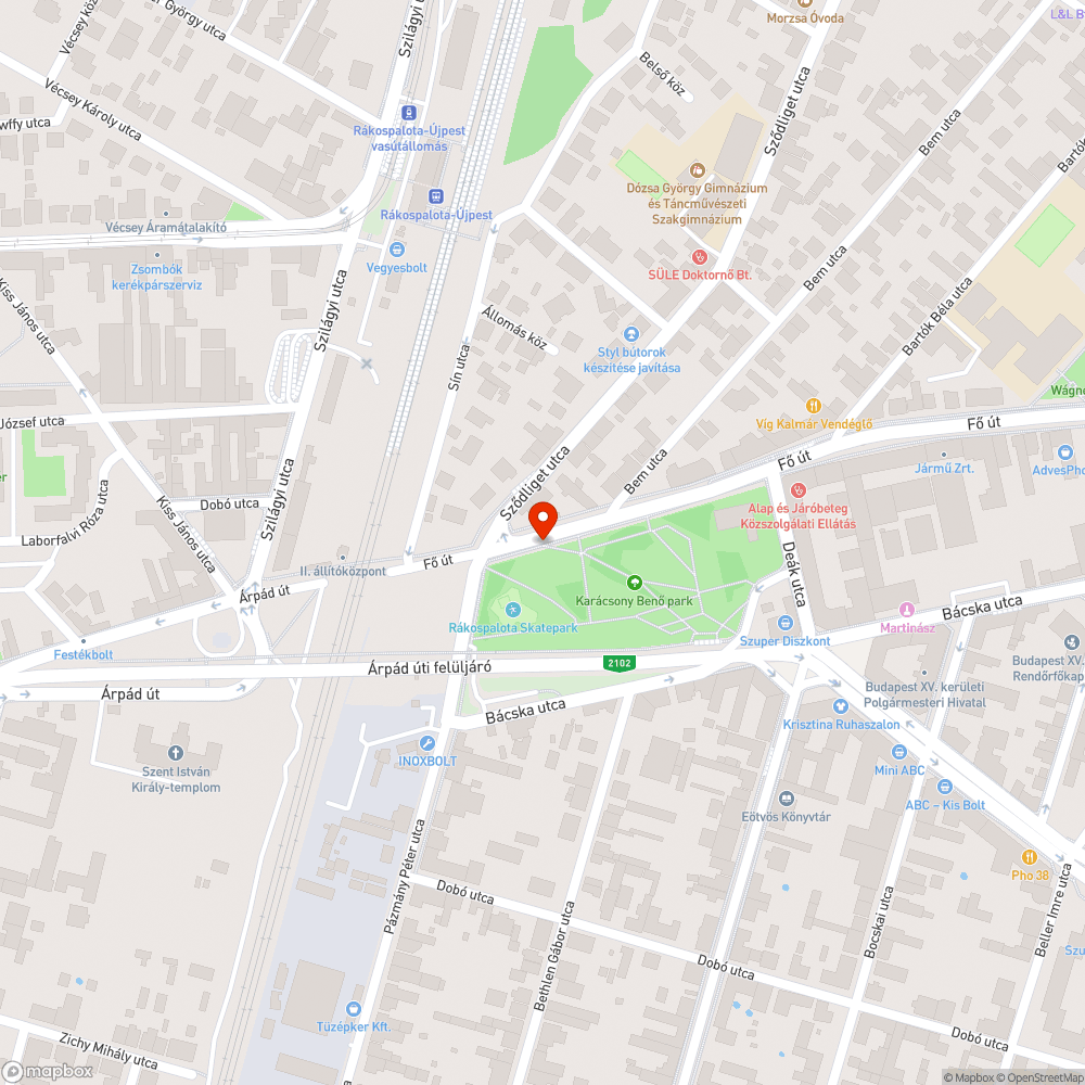 Suzuki SWIFT Fő út bejelentés helye