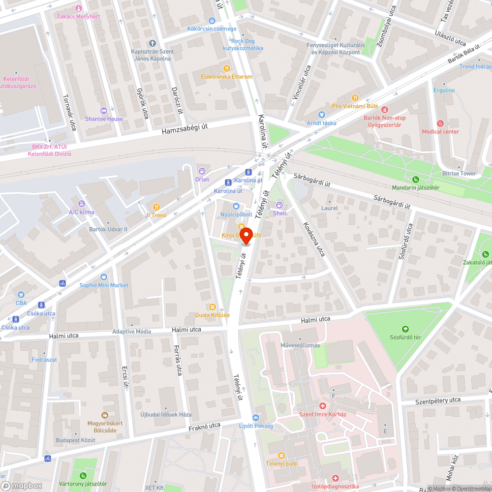 Buszmegálló üveg bejelentés helye