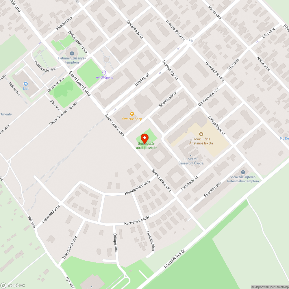 Elhagyott autó bejelentés helye