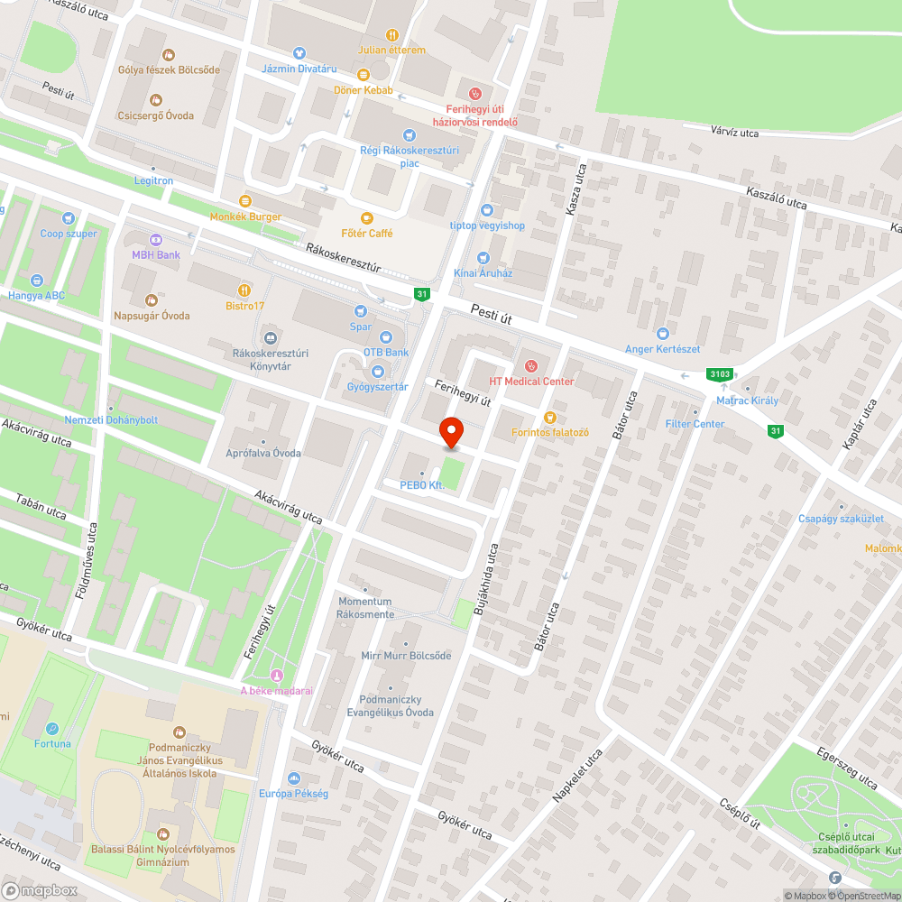 Ping-pong bejelentés helye