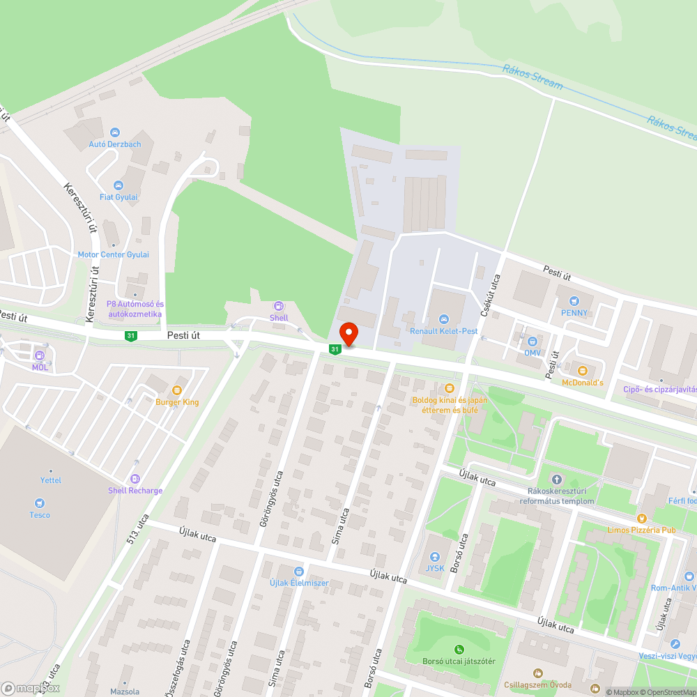 Belóg a bicikliútra bejelentés helye