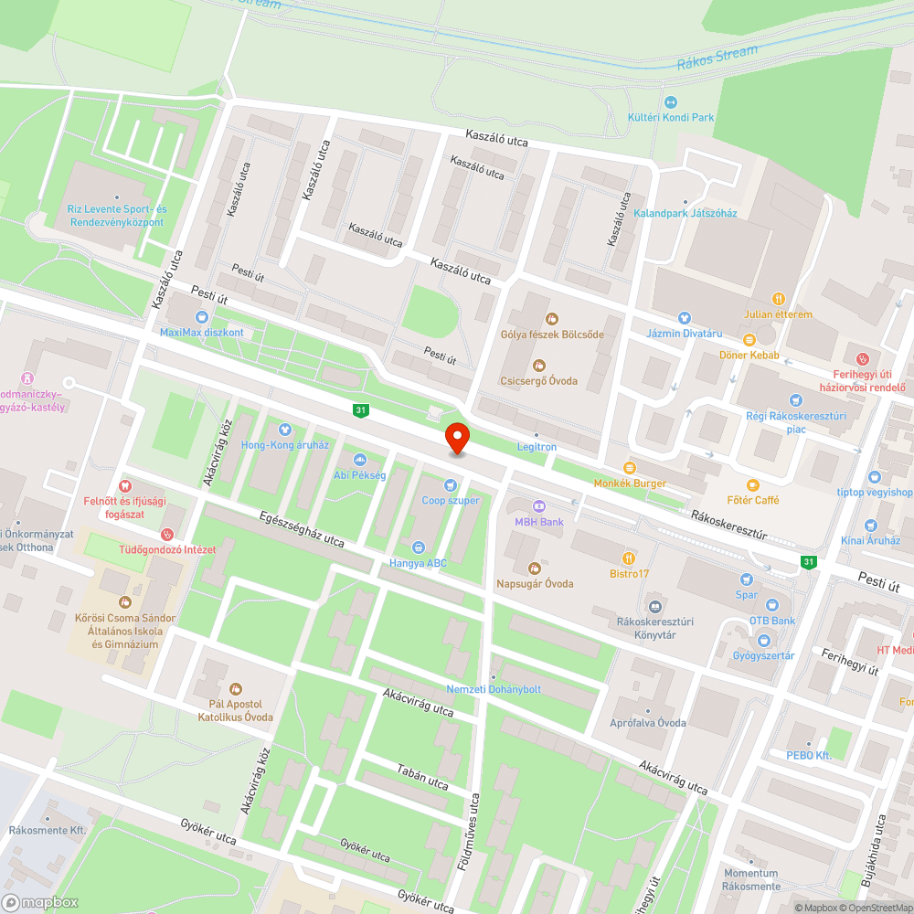 Vizes lyuk bejelentés helye