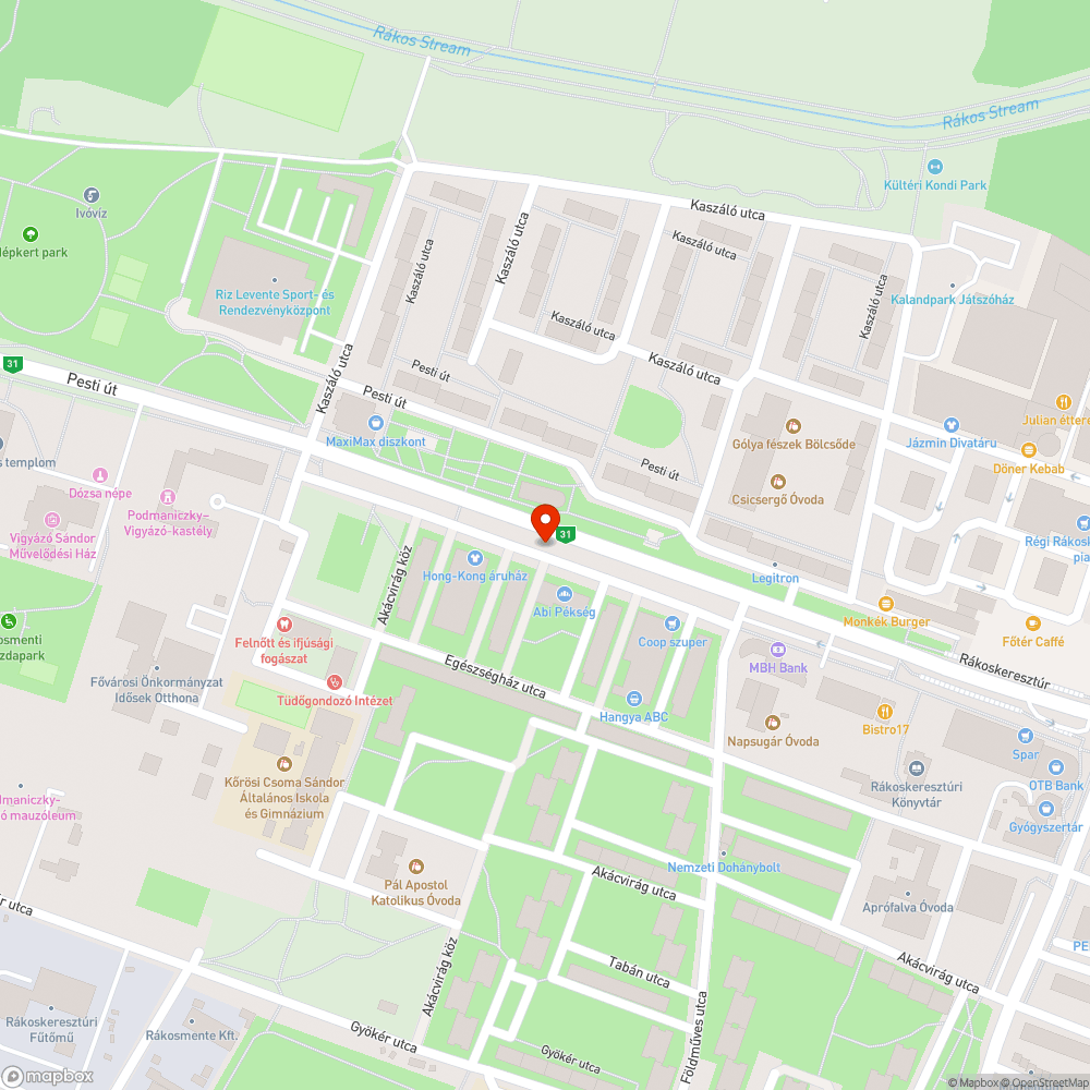 Fedél a nyomvonalon bejelentés helye