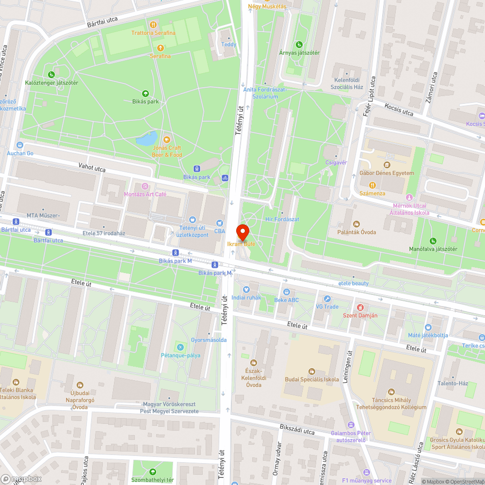 Sövény alatti takarítás - Bikás park bejelentés helye