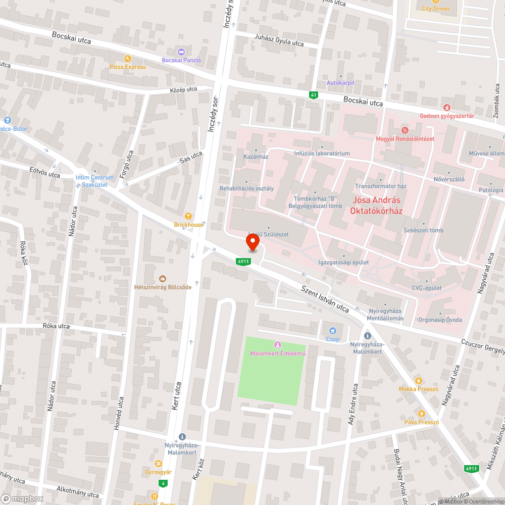 Szemetes jàrda bejelentés helye