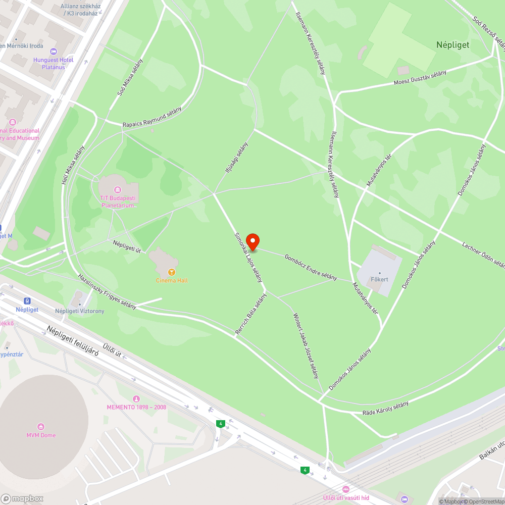 Elromlott kút a Népligetben, ömlik a víz bejelentés helye