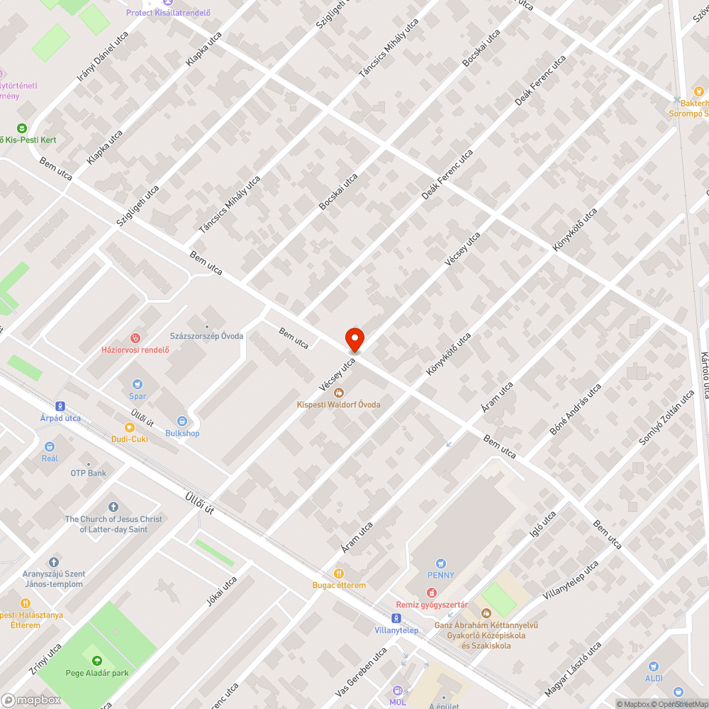 Nem világítanak a lámpák a Bem-Vécsey sarkon bejelentés helye