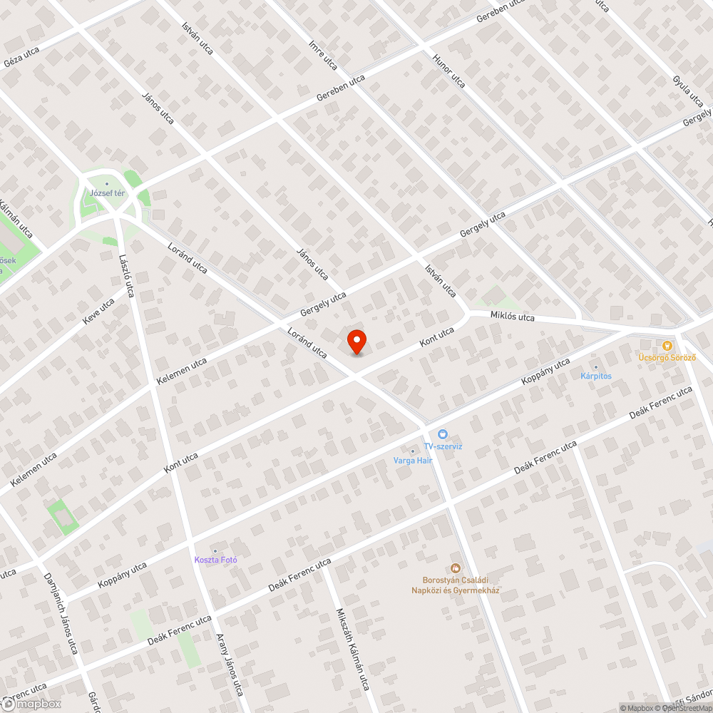 Hűtőláda - Érd Kont/Lóránd sarok bejelentés helye