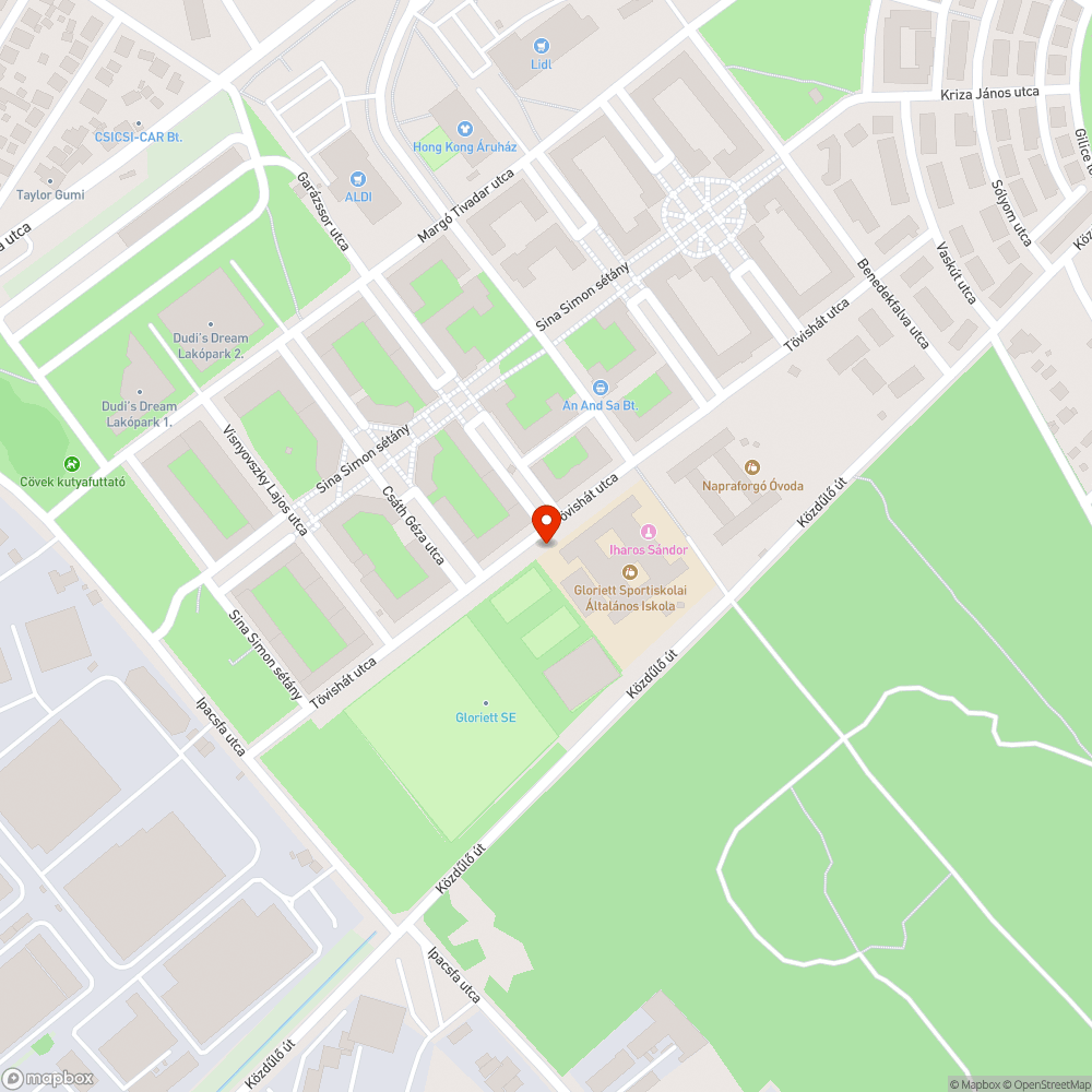 Megrongált kiegészítő jelzőtábla bejelentés helye