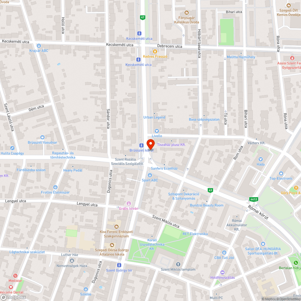 Leesett oszlopajtó - József A. sgt. 39. bejelentés helye