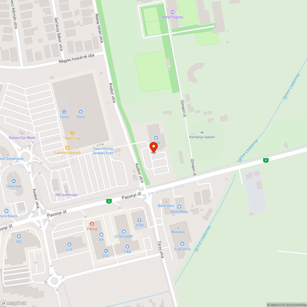 Kiszáradt fák bejelentés helye