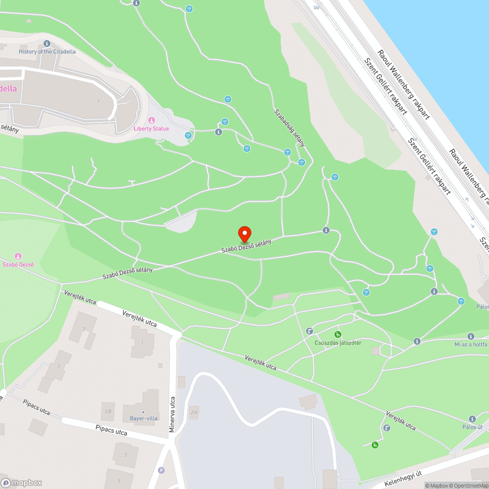 Eldőlt facsemete a Jubileumi parkban bejelentés helye