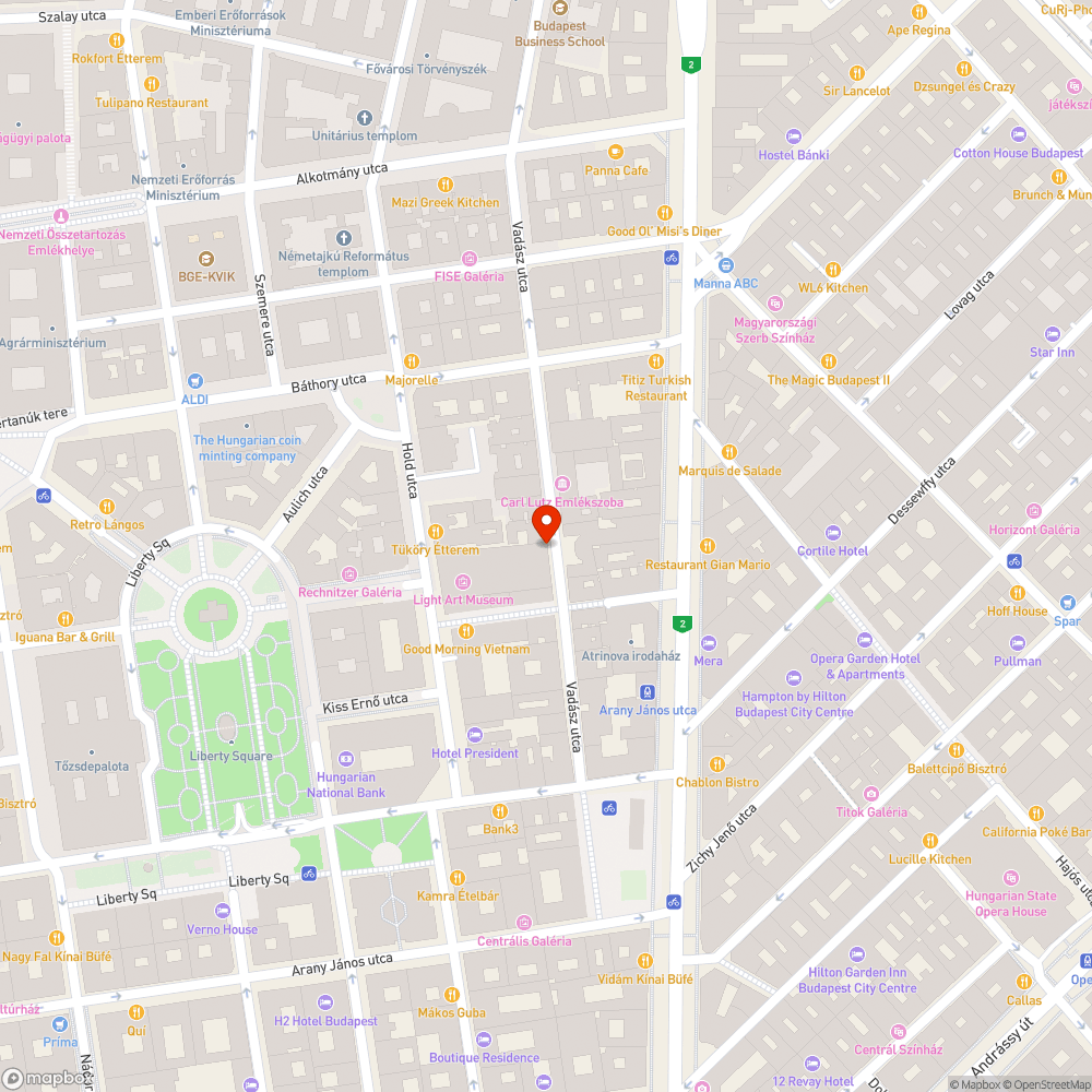 Vadász u. 22 - tábla leszerelése bejelentés helye