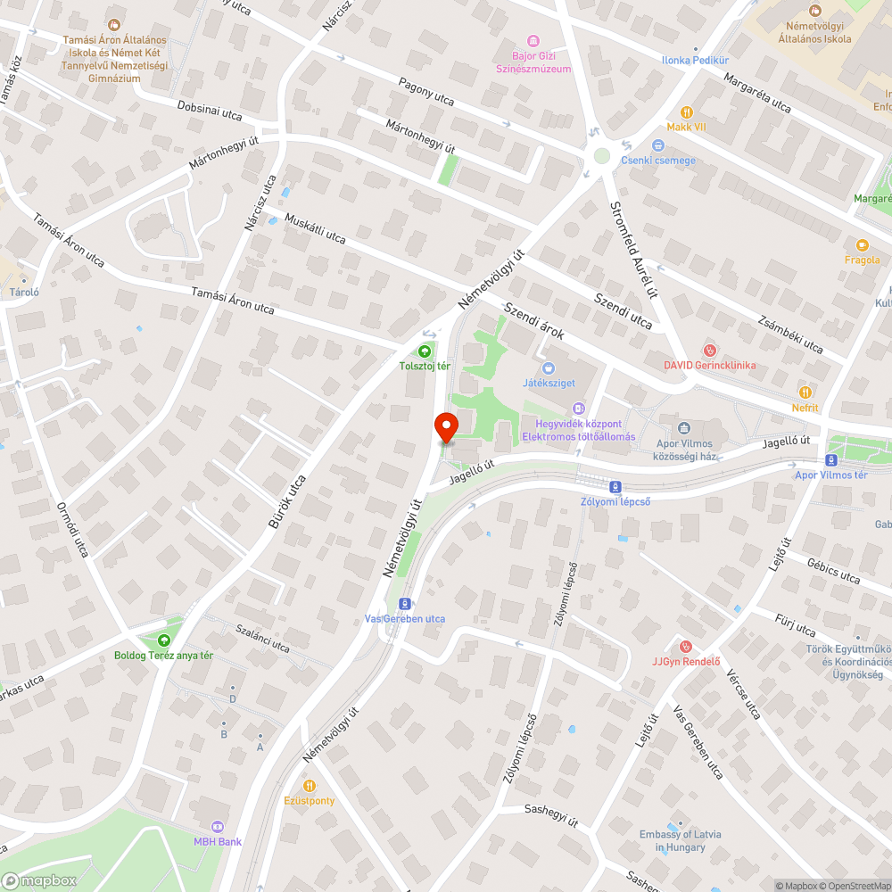 Németvölgyi út 78. fedlap bejelentés helye