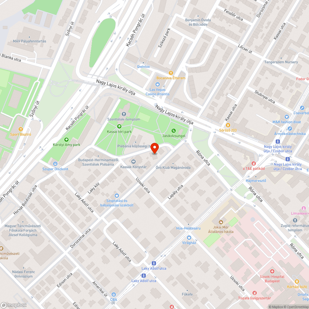 Kiszáradt fa bejelentés helye