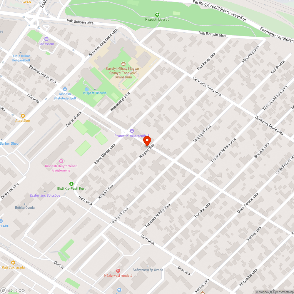 Lyukas fedlap bejelentés helye