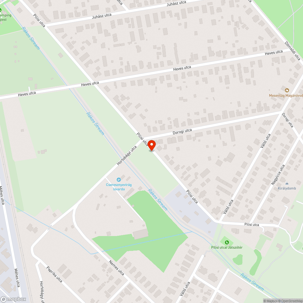 Elhagyott bevásárlókocsi bejelentés helye