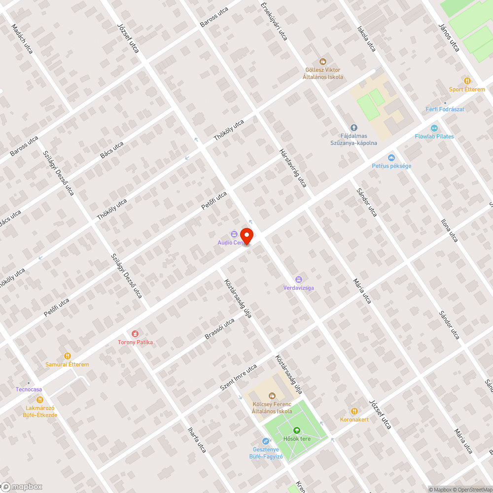 Hiányzó, ellopott buszváró bejelentés helye