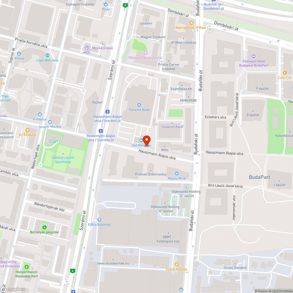 Kiszáradt fa bejelentés helye