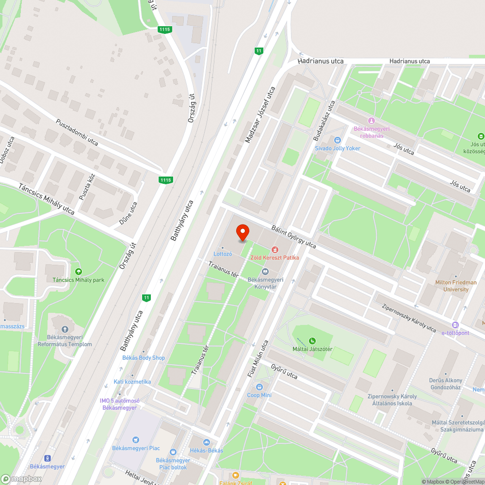 Kiégett neonok bejelentés helye