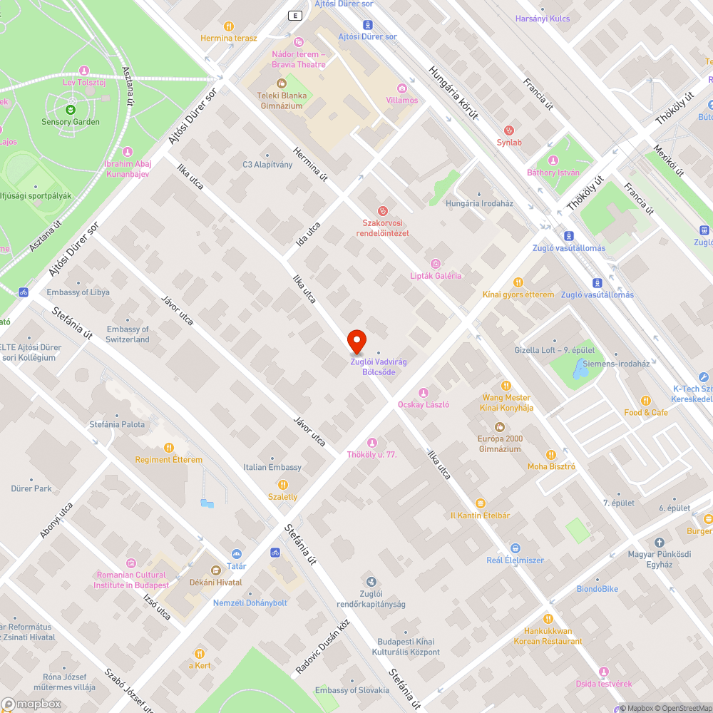 Faág a járdán bejelentés helye