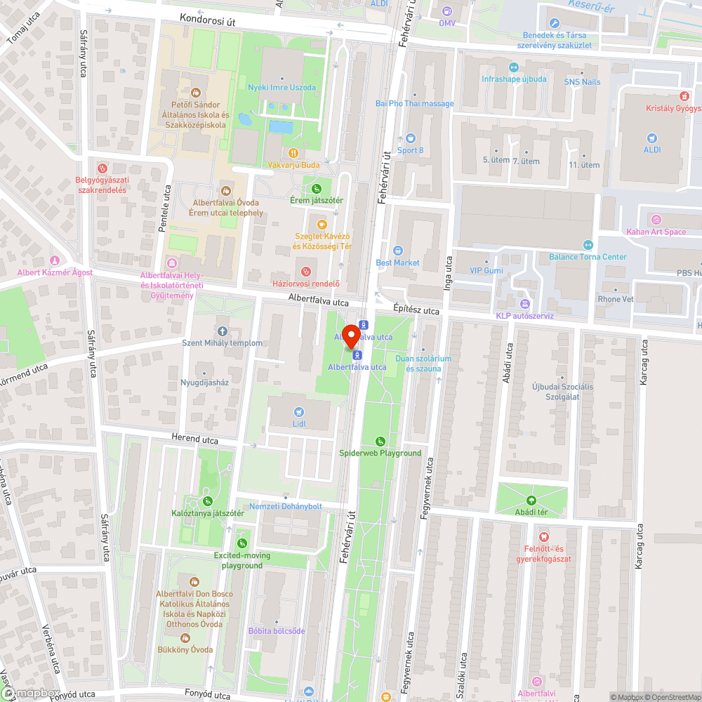 Fák lombjai takarják a fény forrást bejelentés helye