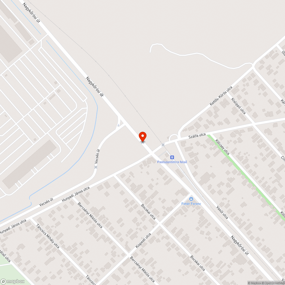 Vasúti átjáró bejelentés helye