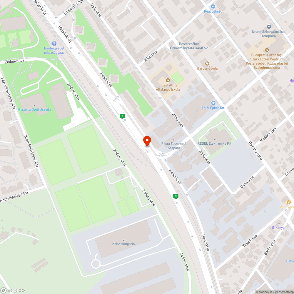 Szemeteszsákok Helsinki úti felüljáró bejelentés helye