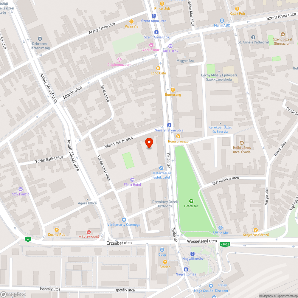 A lámpa nem világít. bejelentés helye