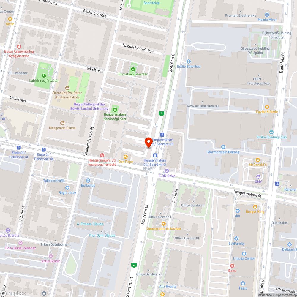 Pusztuló növényzet bejelentés helye