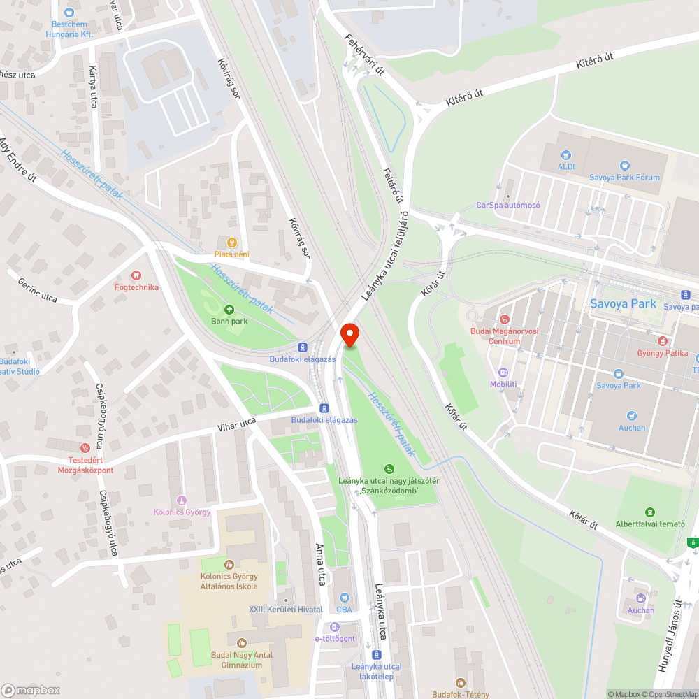 Szemét bejelentés helye