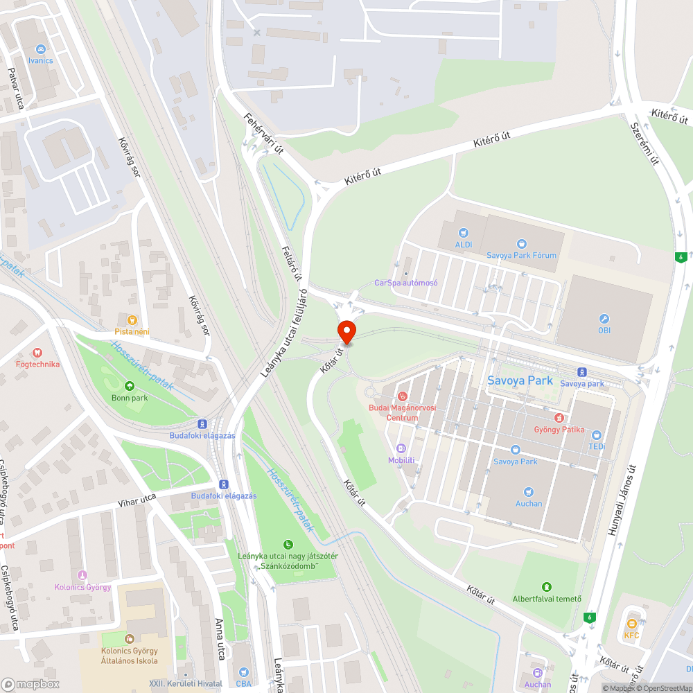 Szemét bejelentés helye