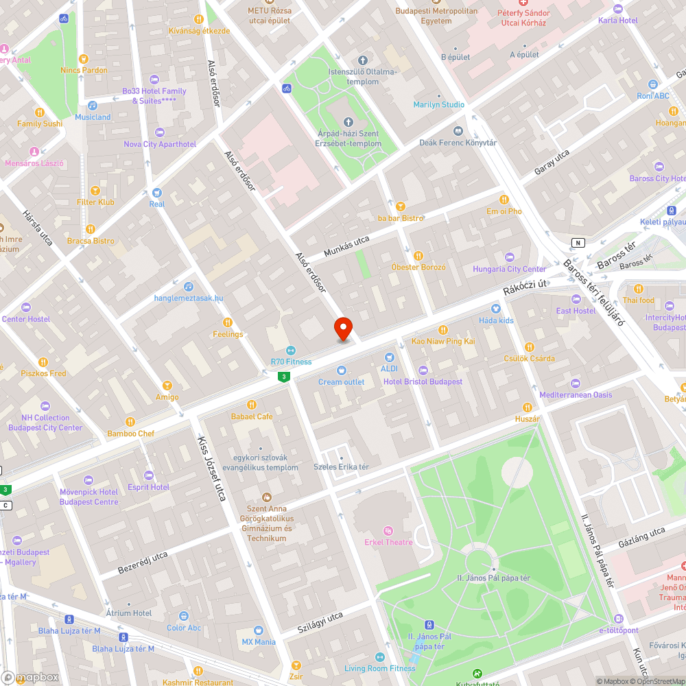 Törött pad bejelentés helye