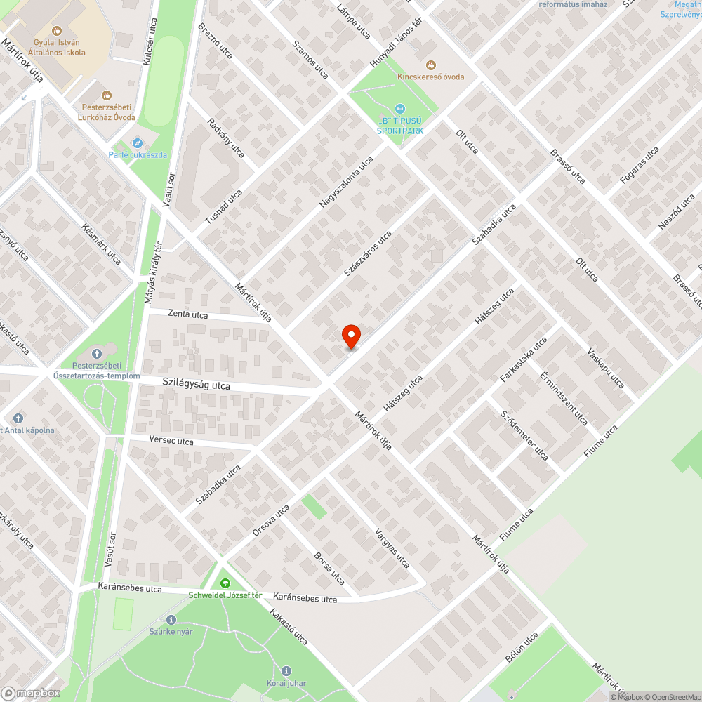 Üres fahely bejelentés helye