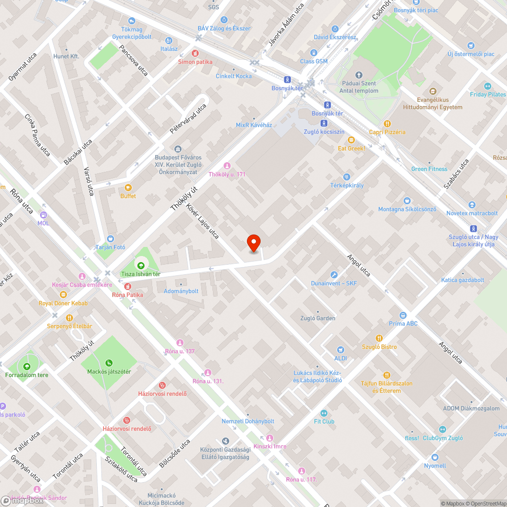 Porterhelés, parkoló elfoglalása bejelentés helye