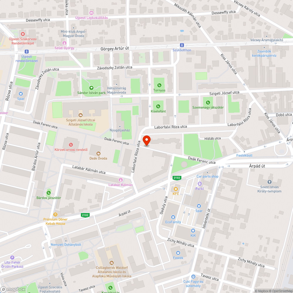 parkolás bejelentés helye