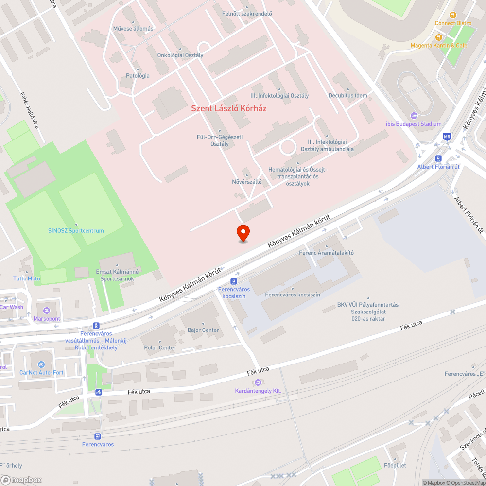 Könyves K körút bejelentés helye